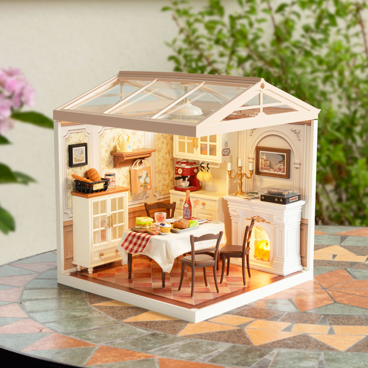 Rolife Warm Eetkamer Super Creator Miniatuurhuis DW015B galerij afbeelding 1