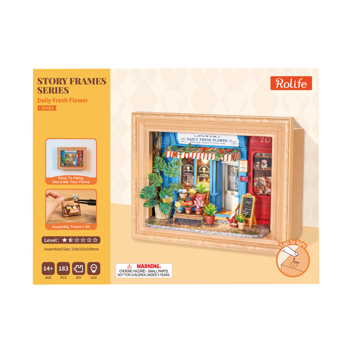 Rolife Daily Fresh Flower DP003 productpakket met voltooid verhaalframe