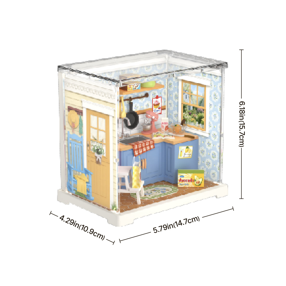 Rolife Homely Baking Kitchen DWS08B productpakket met voltooide miniatuurkamer
