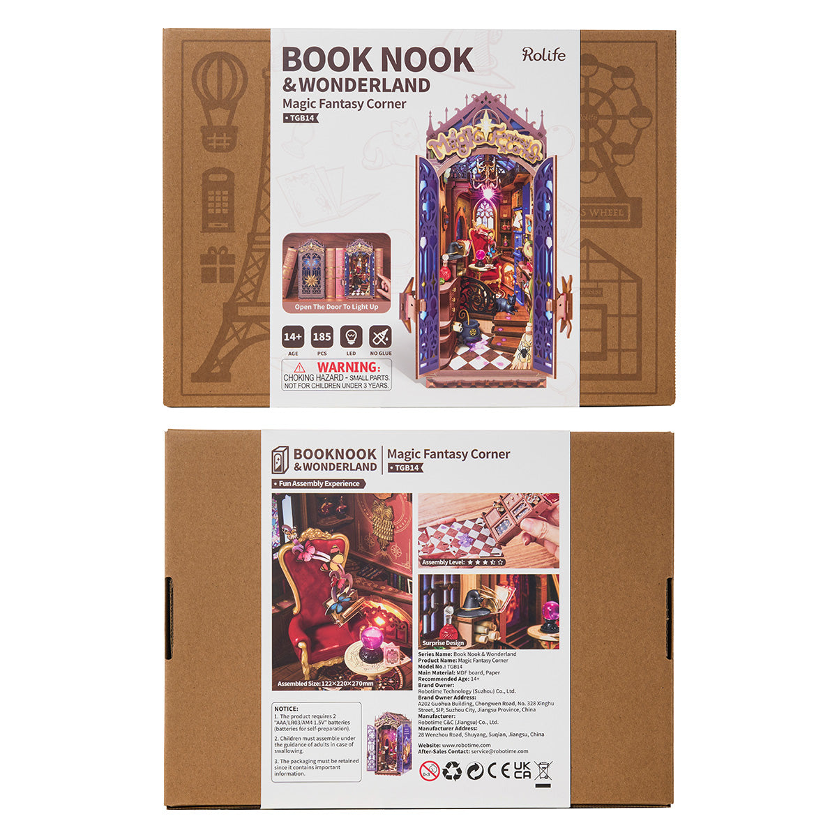 Rolife Magic Fantasy Corner TGB14 productpakket met voltooid boekenhoekje