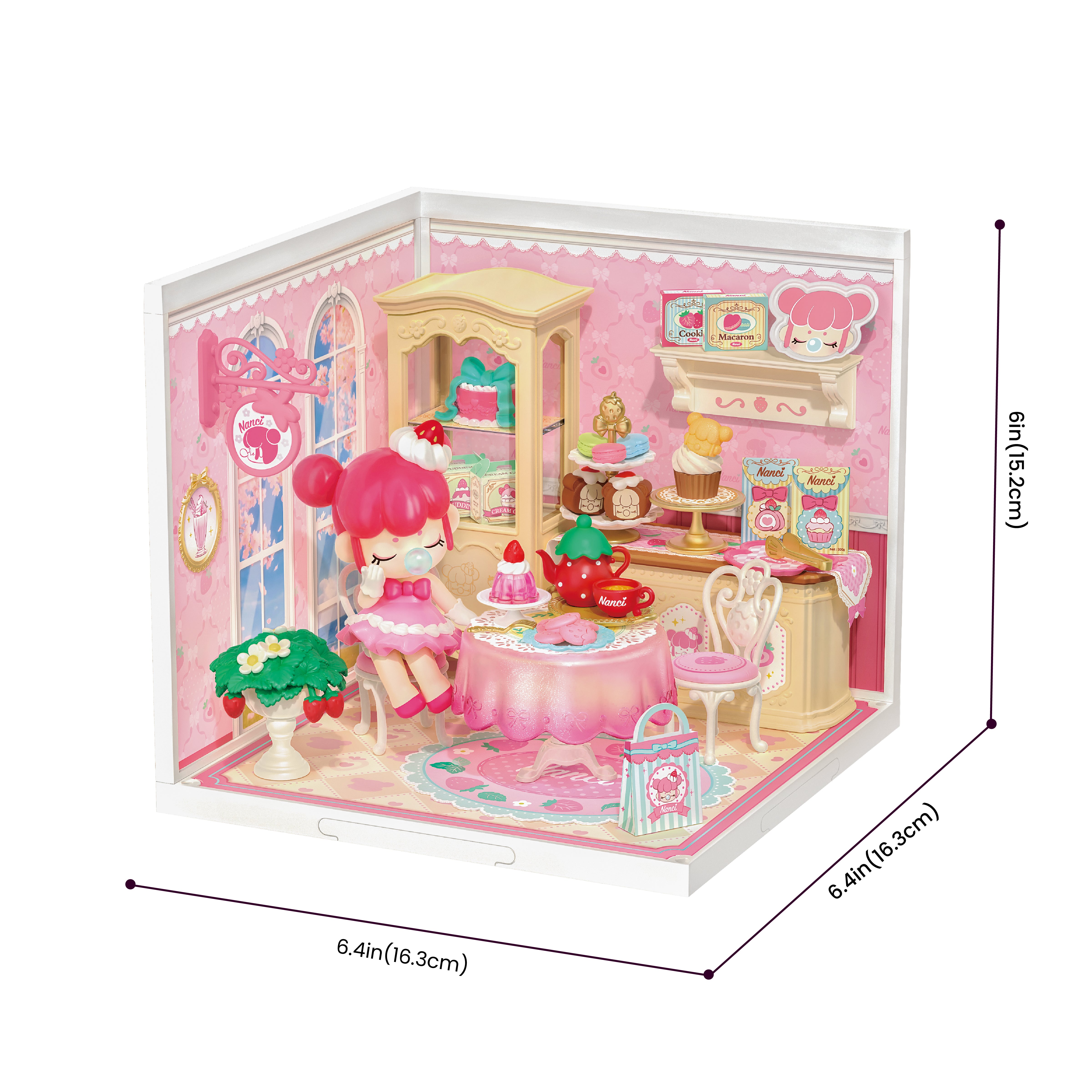 Rolife Nanci Strawberry Teatime Super Creator maattabel afbeelding