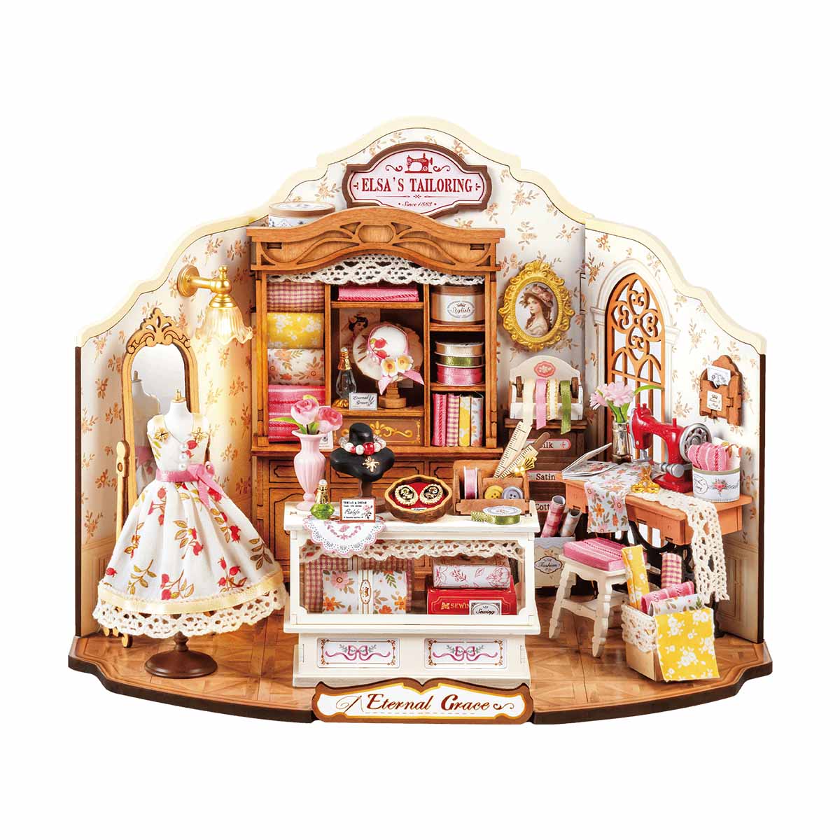 Rolife Elsa's Tailoring DG178 witte achtergrond miniatuur huis productweergave