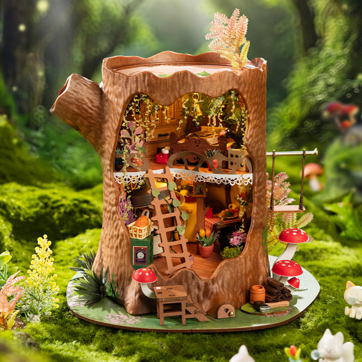 Rolife Sprookjesboomhuis DG179 miniatuurhuis in een bosscène