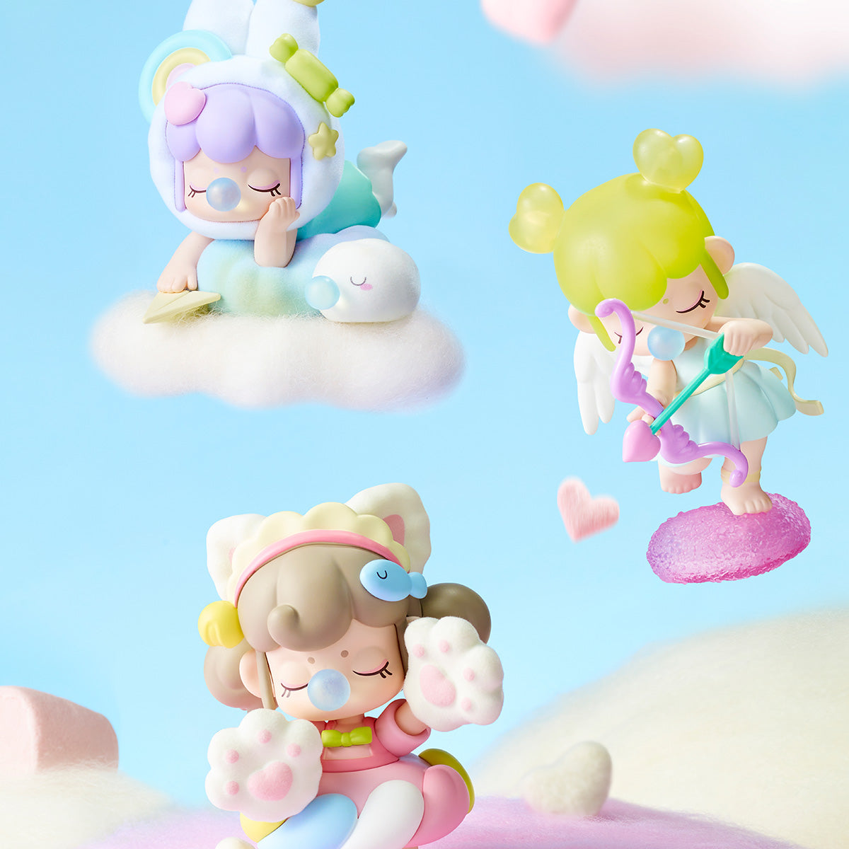 Nanci Sweet Time collectiescène met zwevende figuren