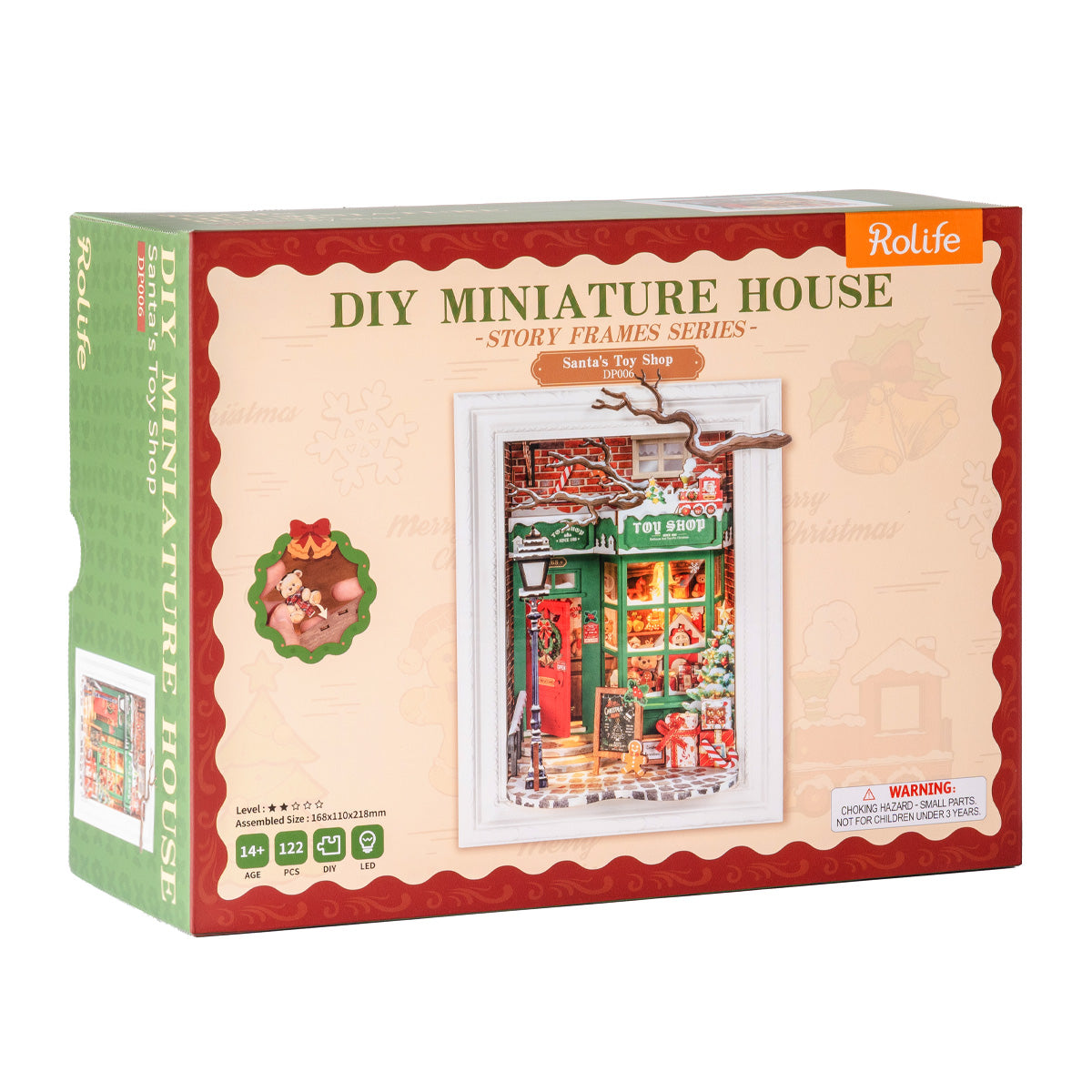 Rolife Santa's Toy Shop DP006 productpakket met voltooid verhaalframe