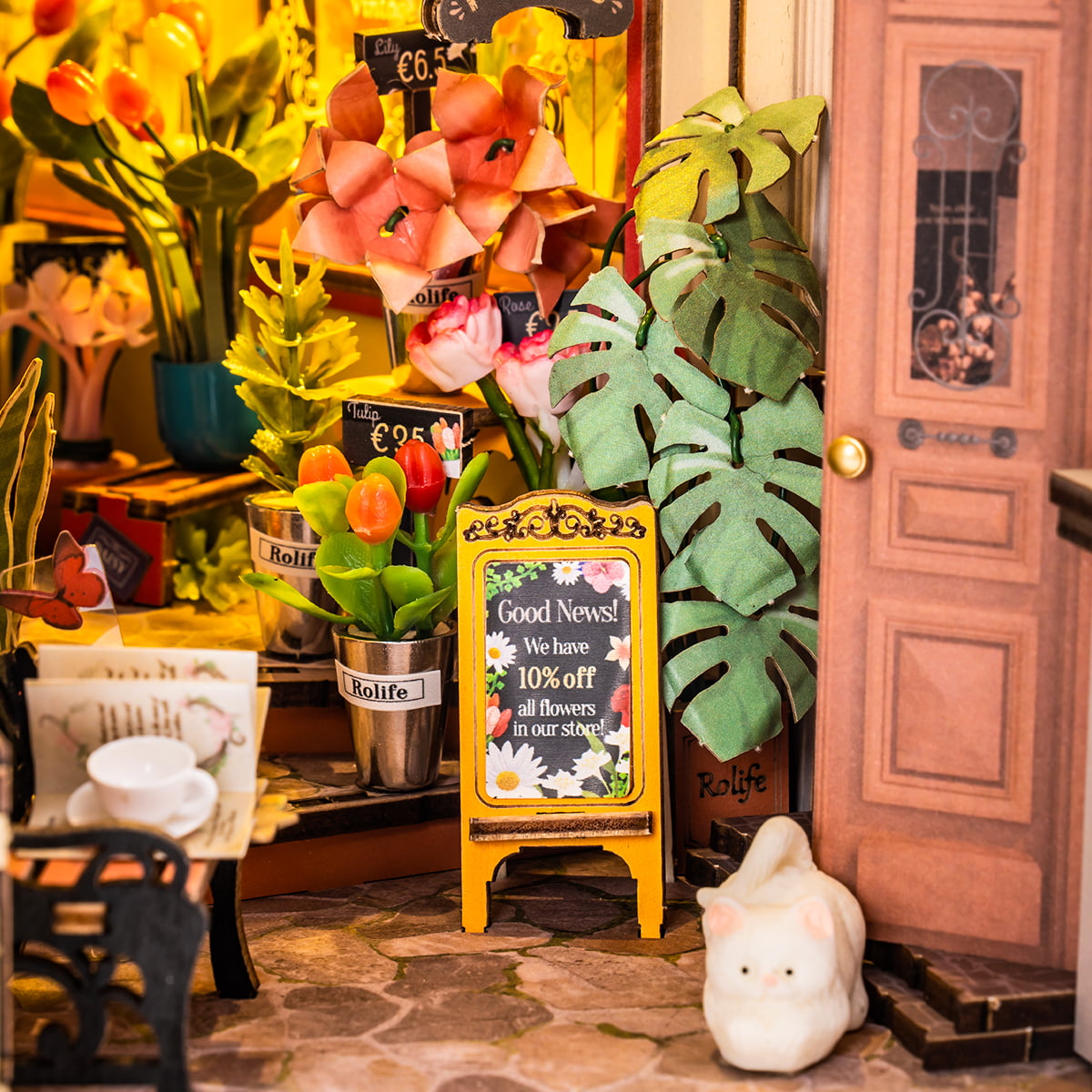 Rolife DIY Boekhoekje Kit - Bloemenhoek TGB09 galerij afbeelding 5