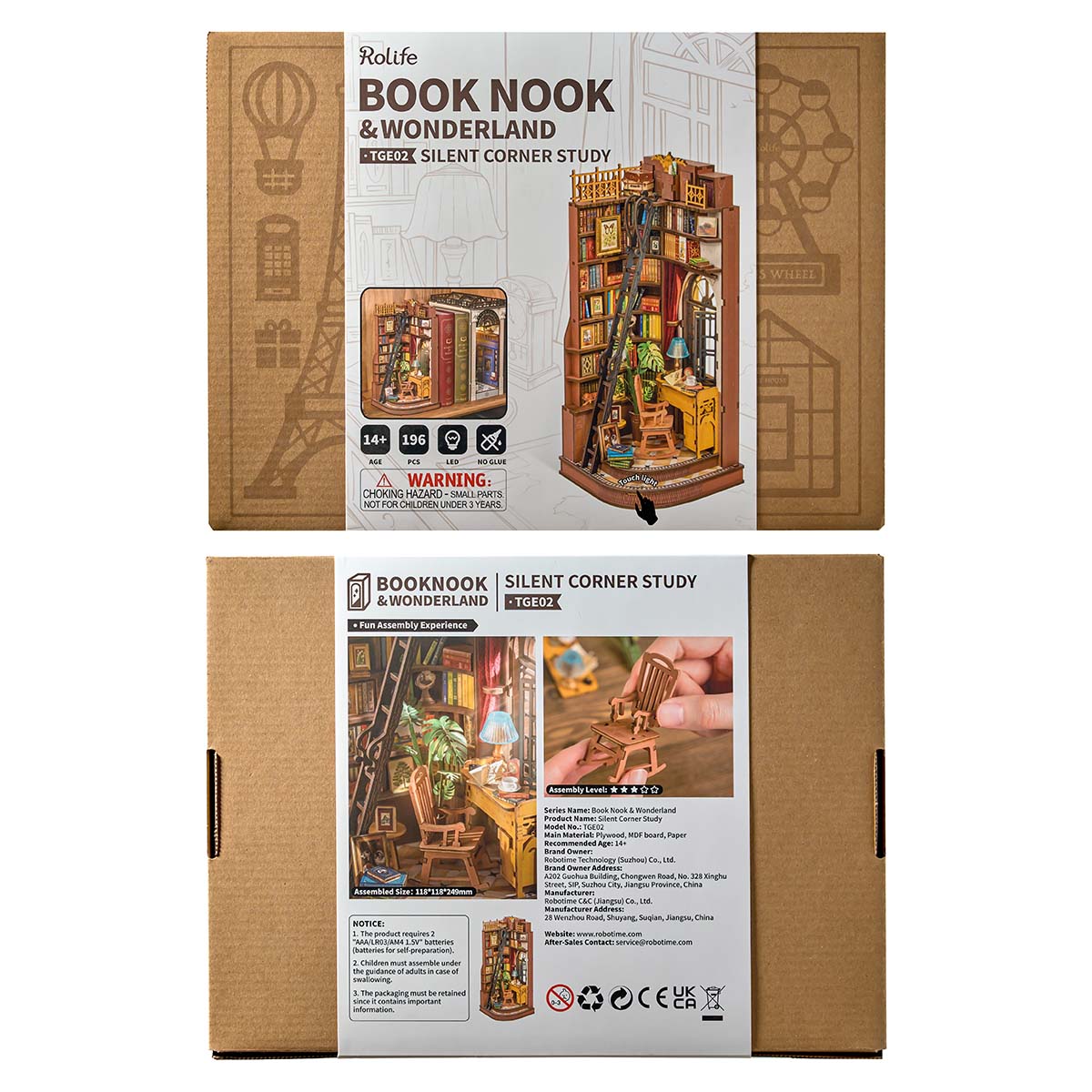 Rolife DIY Boekhoekje Kit - Stille Hoekstudie TGE02 galerij afbeelding 8