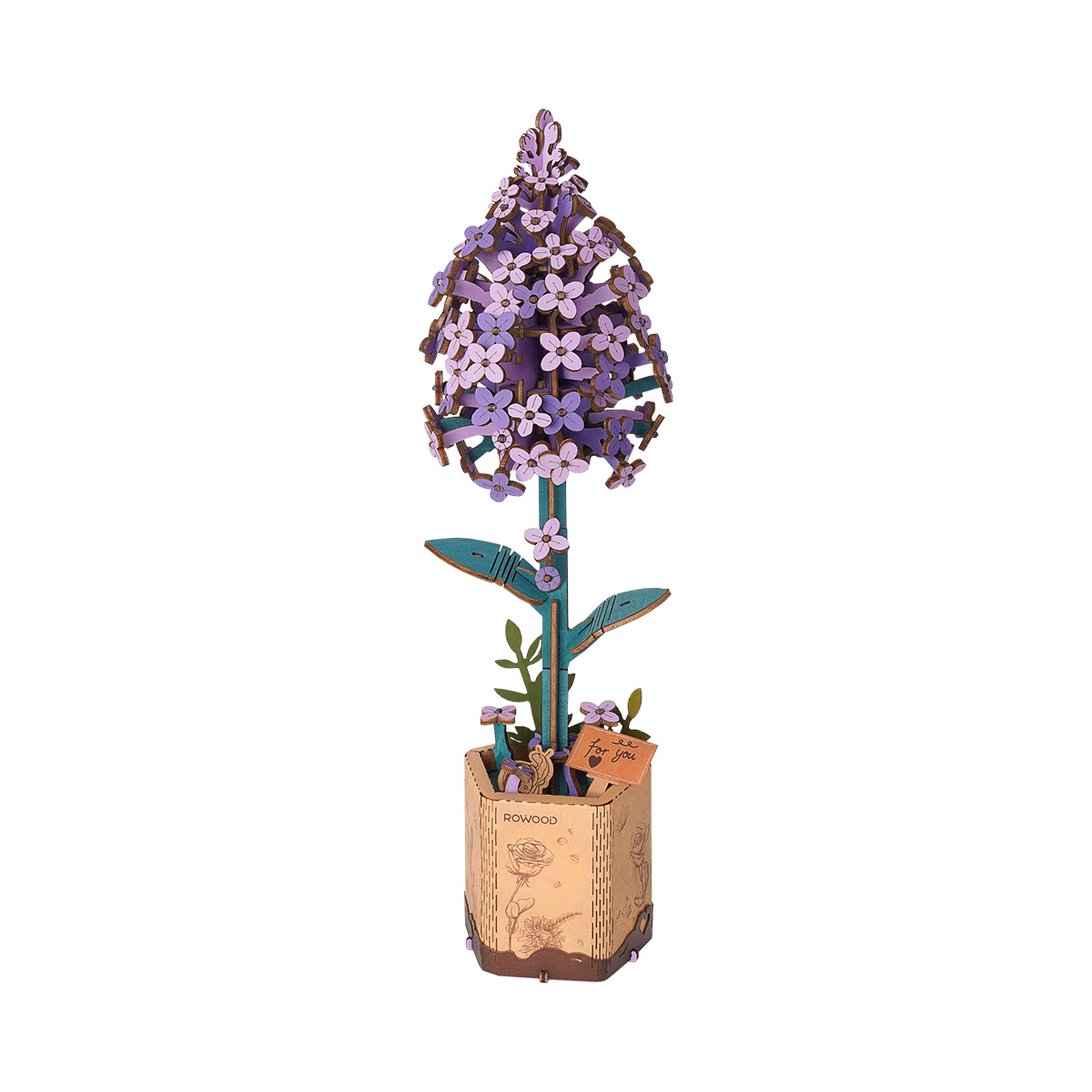 Rowood DIY Houten Bloem Lila TW021 alternatieve productweergave
