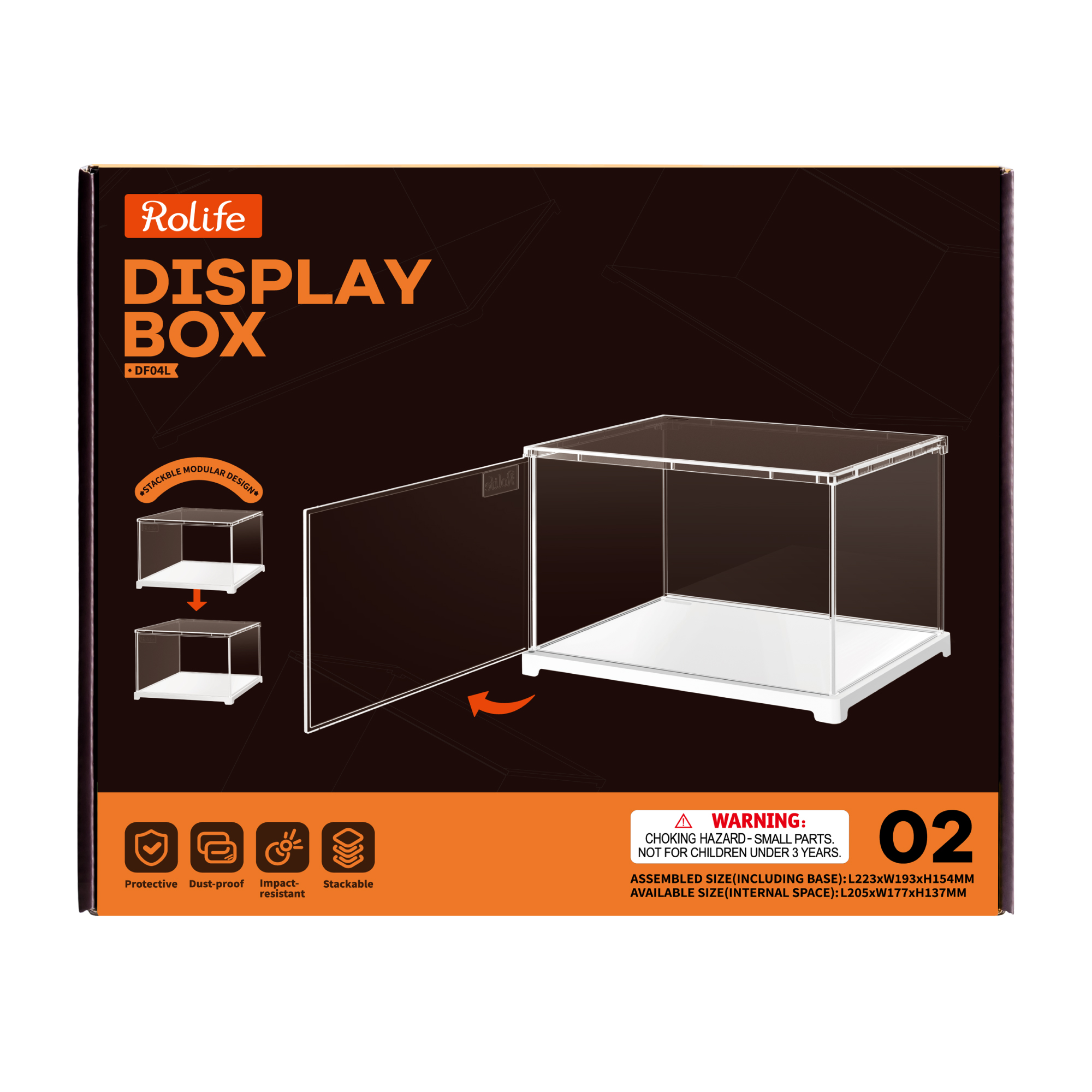 Rolife DF04L productpakket voor de acryl displaydoos