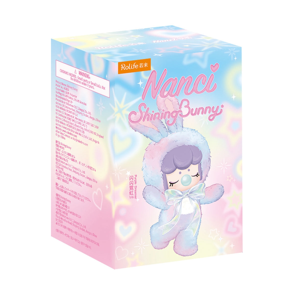 Nanci's Shining Bunny MNBXX enkele blind box met karakterillustratie