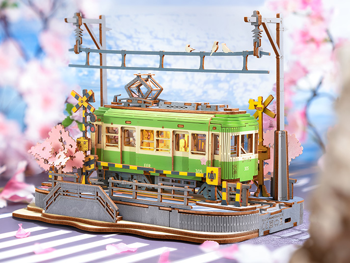 Escena en miniatura inspirada en Sakura.