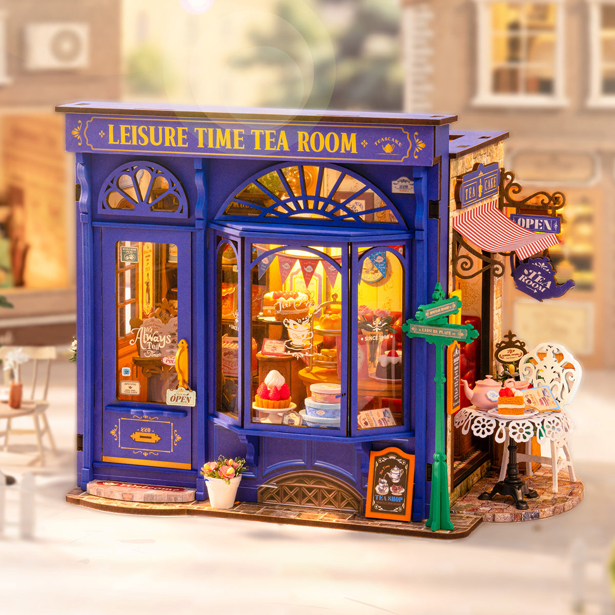 Casa en miniatura Rolife DIY - Salón de té para tiempo libre DG171 imagen destacada del producto