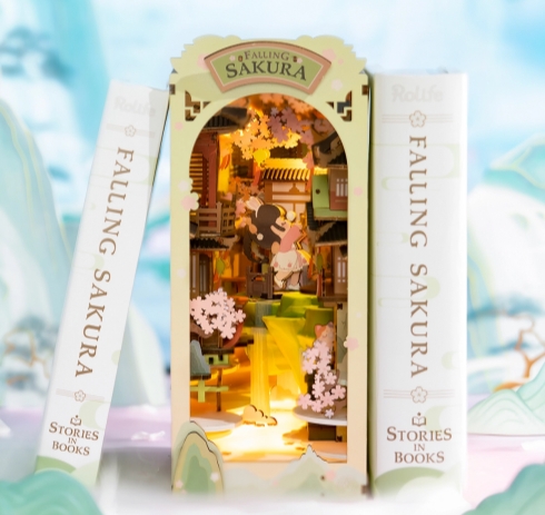 Sakura cayendo Book Nook