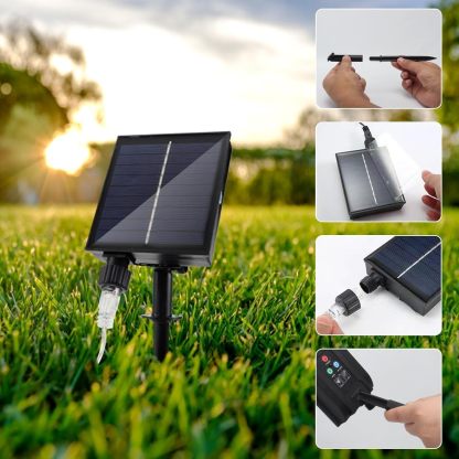 🎆 4-Pack Solar Fireworks Lights — 480 LEDs