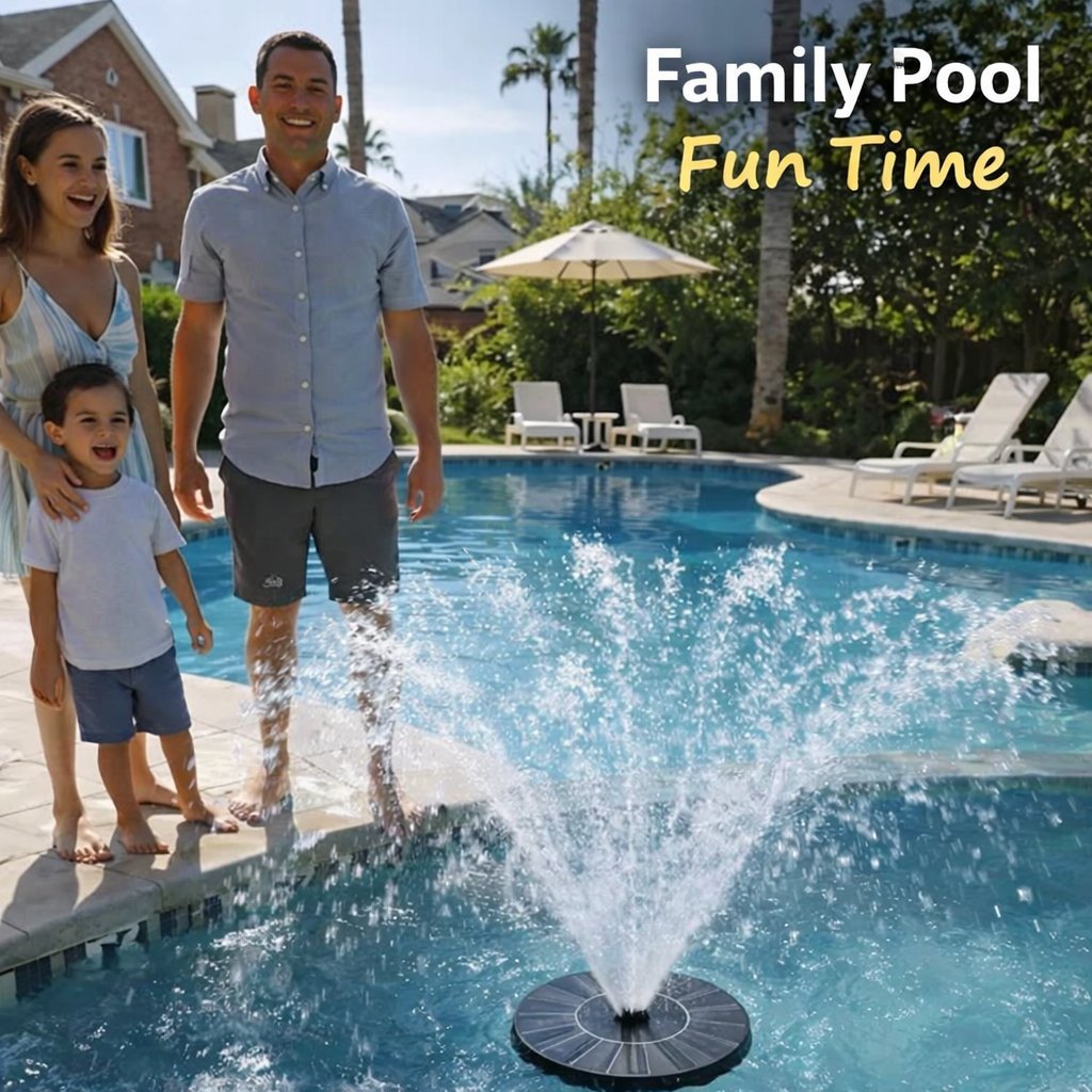 ⛲ Solar Garden Fountain Pump 🔥