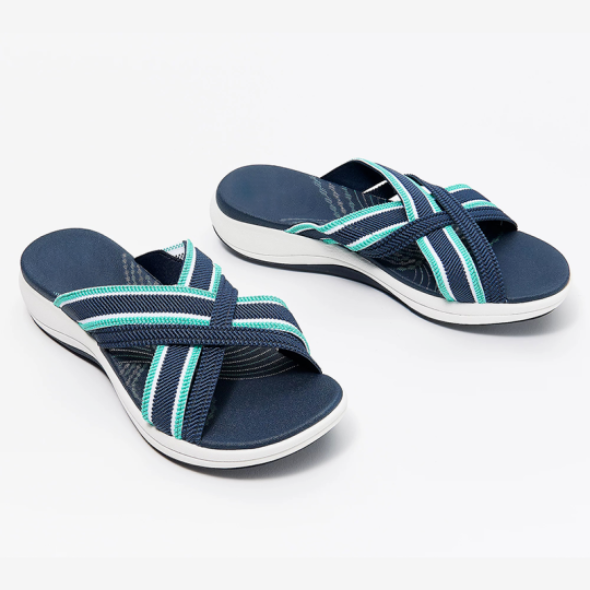 Women Sandals Stretch Cross Orthopedic Slide Slippers