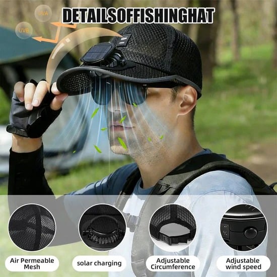 🔥HOT SALE 49% OFF🧢2026 Pro Outdoor Cooling Hat: Dual-Power Fan Cap