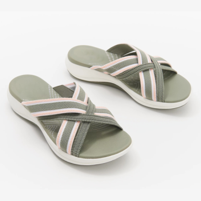 Women Sandals Stretch Cross Orthopedic Slide Slippers