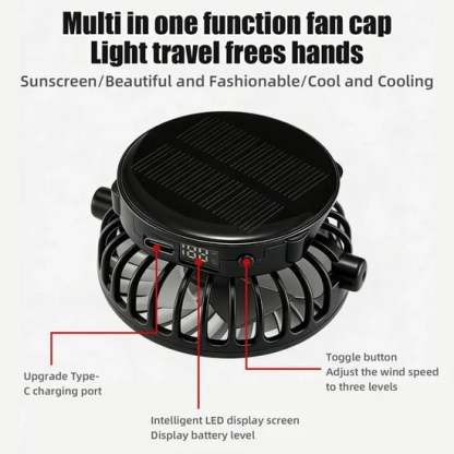 🔥HOT SALE 49% OFF🧢2026 Pro Outdoor Cooling Hat: Dual-Power Fan Cap