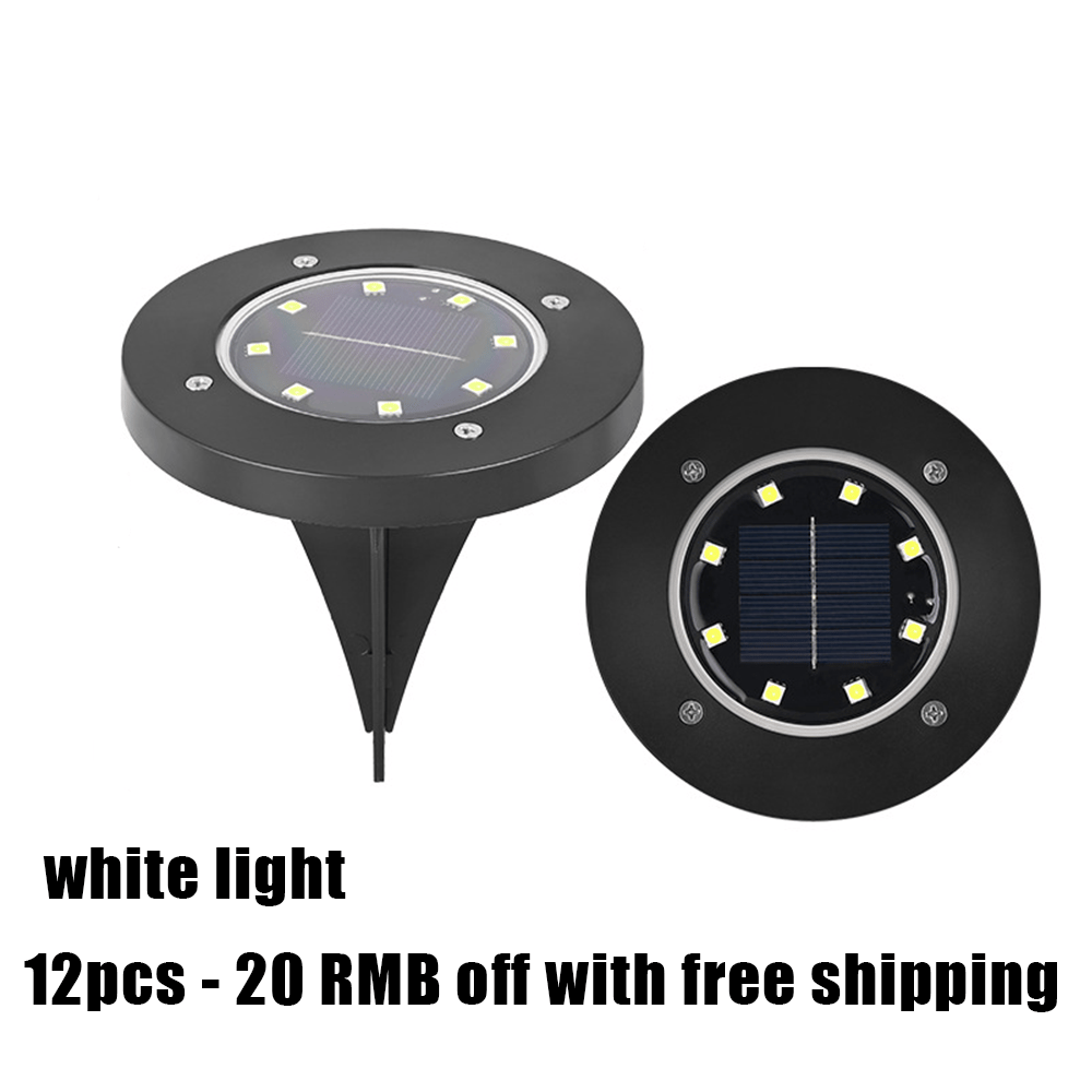 🌙 8-LED Solar Yard Lights