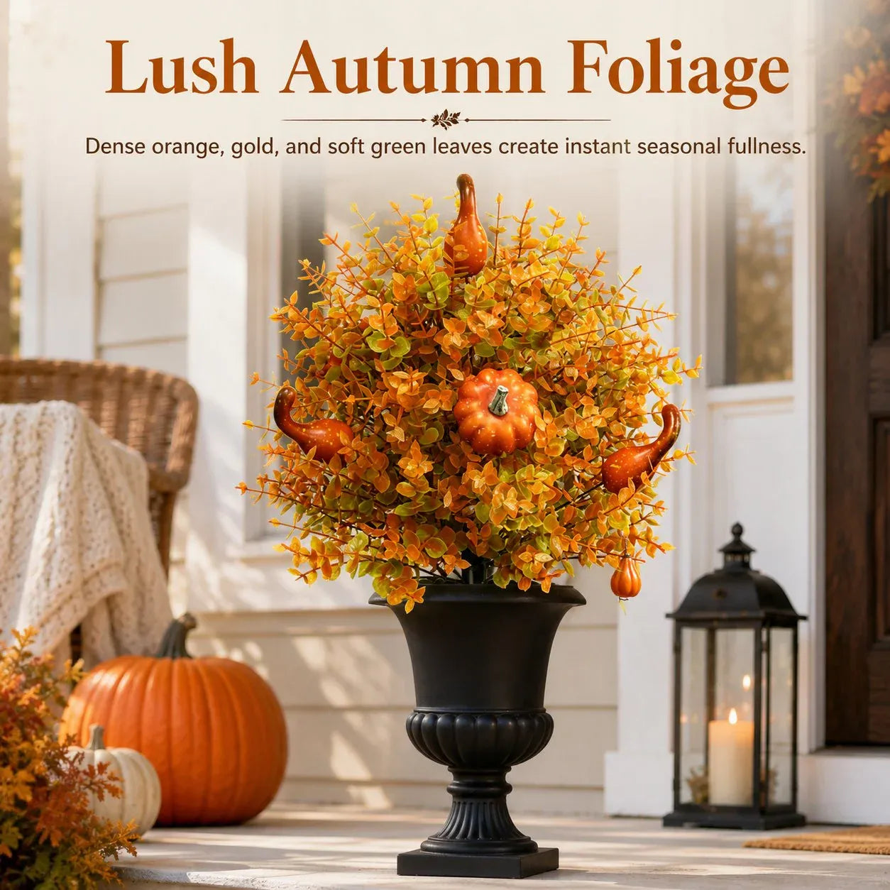 Last Day Promotion! 🔥Outdoor/Indoor UV Resistant & Waterproof Artificial Fall Pumpkin Tree Stakes