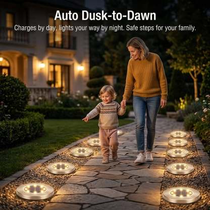 🌙 8-LED Solar Yard Lights