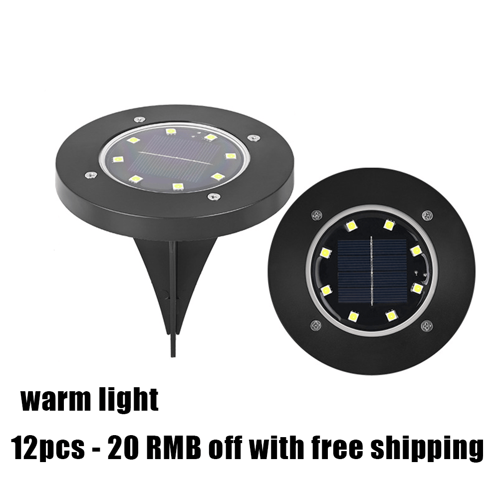 🌙 8-LED Solar Yard Lights