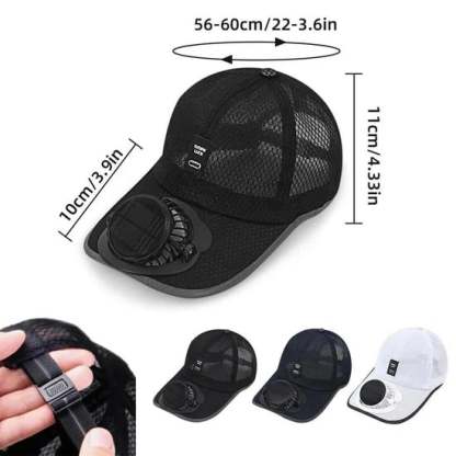🔥HOT SALE 49% OFF🧢2026 Pro Outdoor Cooling Hat: Dual-Power Fan Cap