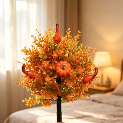 Last Day Promotion! 🔥Outdoor/Indoor UV Resistant & Waterproof Artificial Fall Pumpkin Tree Stakes