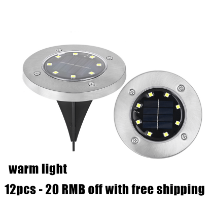 🌙 8-LED Solar Yard Lights