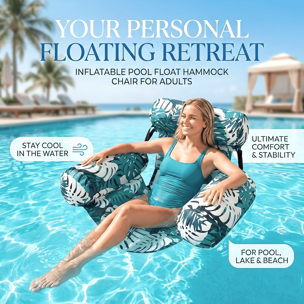 Summer Hot Sale🌴Inflatable Pool Float Hammock Chair for Adults