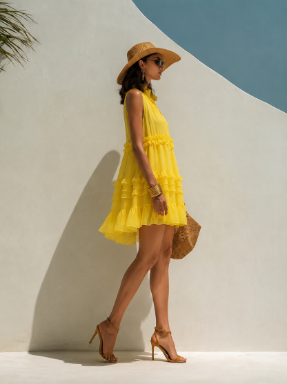 Ava | Women's Peplum Mini Dress