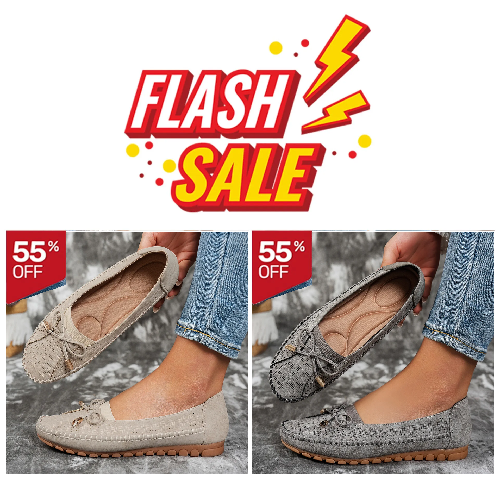 🔥Best Seller-Last Day🔥 Orthopedic leather shoes, Lightweight, Anti-Slip, Breathable for Women