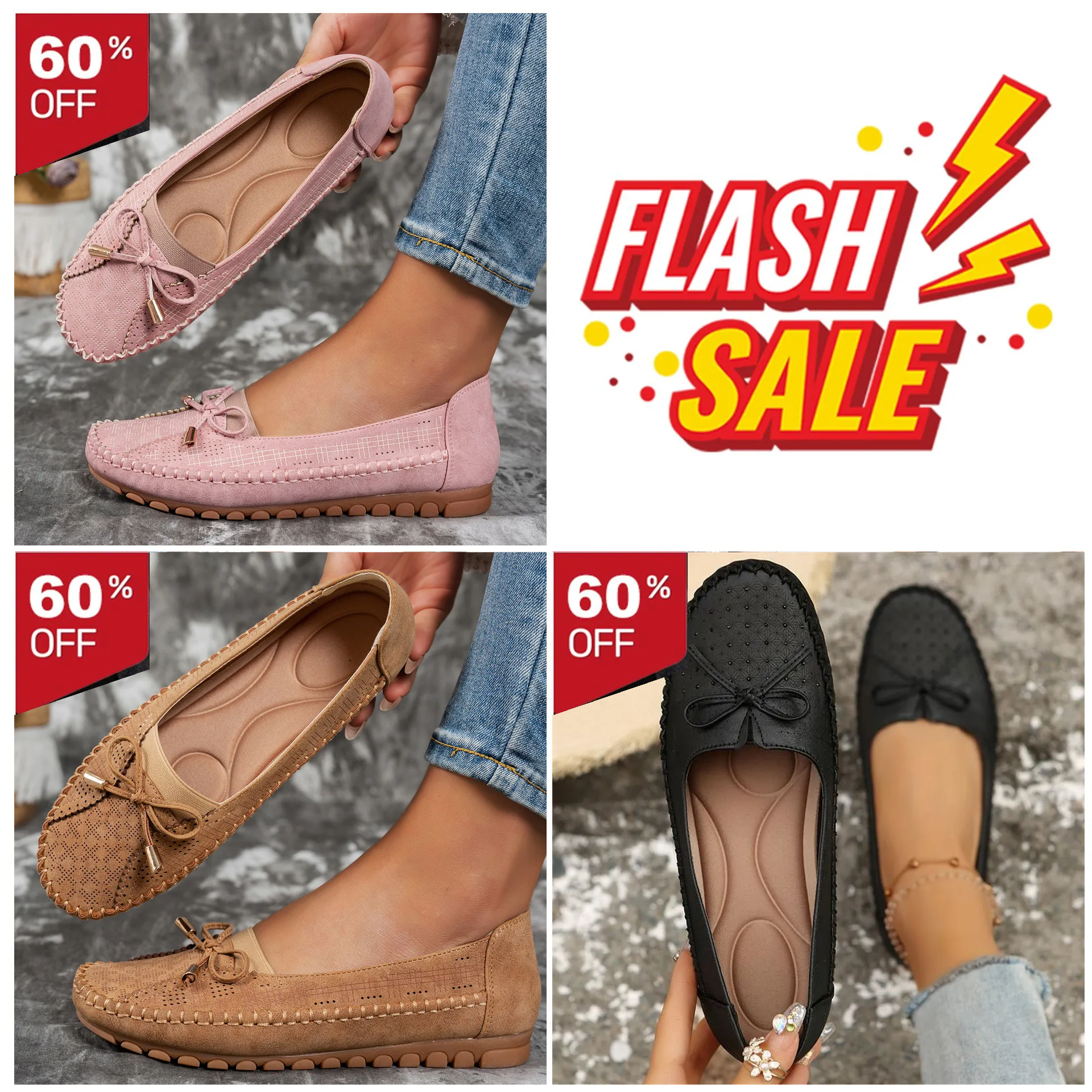 🔥Best Seller-Last Day🔥 Orthopedic leather shoes, Lightweight, Anti-Slip, Breathable for Women