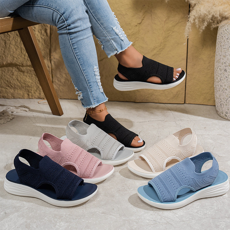 🔥Last day! 60% OFF ✅Women's Breathable Knit Platform Sandals