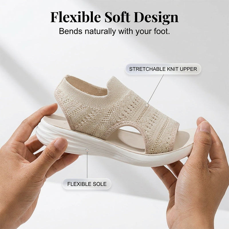 🔥Last day! 60% OFF ✅Women's Breathable Knit Platform Sandals