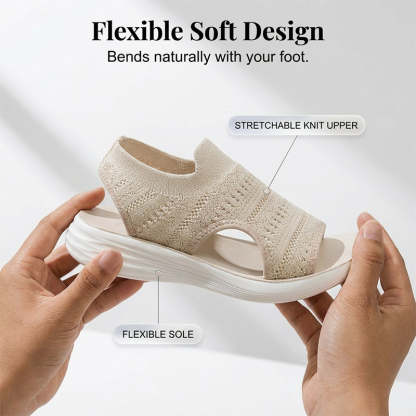 🔥Last day! 60% OFF ✅Women's Breathable Knit Platform Sandals