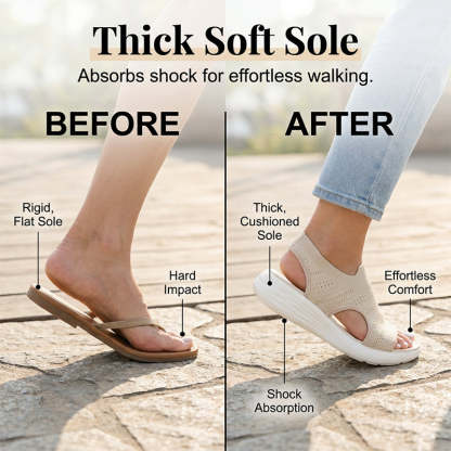 🔥Last day! 60% OFF ✅Women's Breathable Knit Platform Sandals