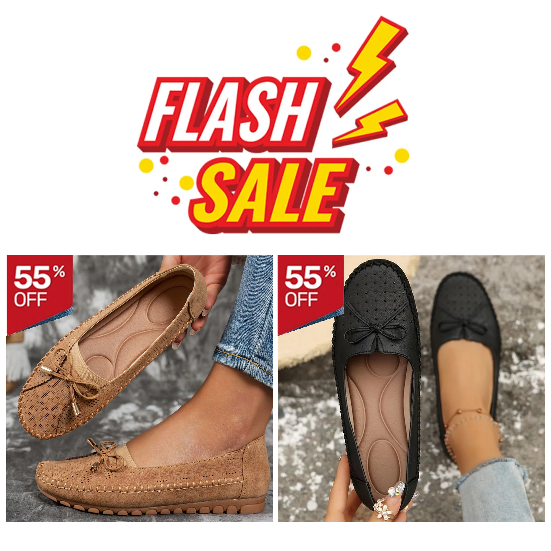 🔥Best Seller-Last Day🔥 Orthopedic leather shoes, Lightweight, Anti-Slip, Breathable for Women