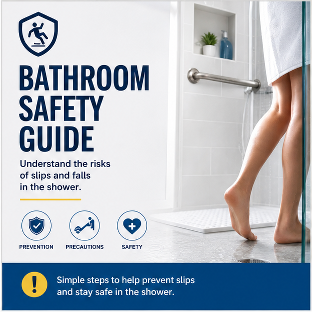 Suction Shower Grab Bar-Extra Stability in Seconds—Without Drilling or Damaging Your Bathroom Walls.
