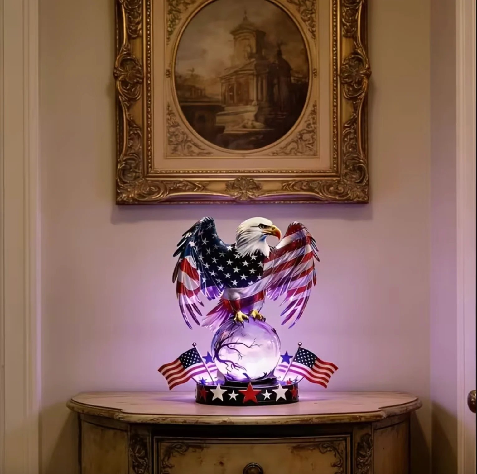 Freedom Eagle Patriotic LED Table Lamp – American Pride Decor