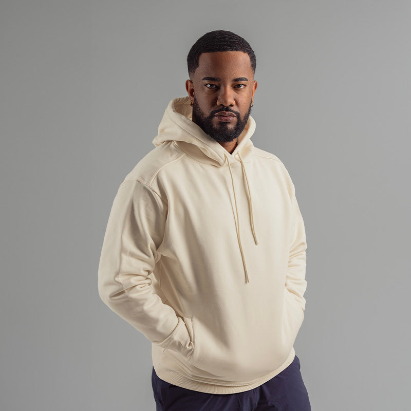 "Fresh Raindrops Distantly Flowing" Hooded Sweatshirt