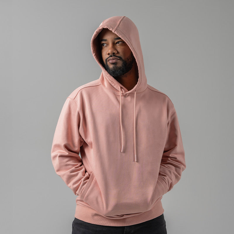 "Fresh Raindrops Distantly Flowing" Hooded Sweatshirt