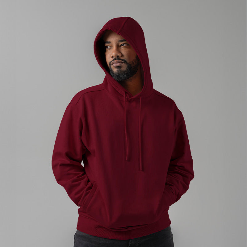 "Fresh Raindrops Distantly Flowing" Hooded Sweatshirt