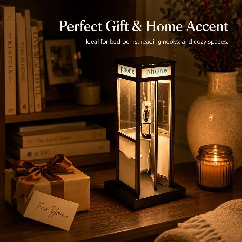 🔥 Limited-Time Offer — 70% Off 🔥Vintage Phone Booth Ambient Lamp