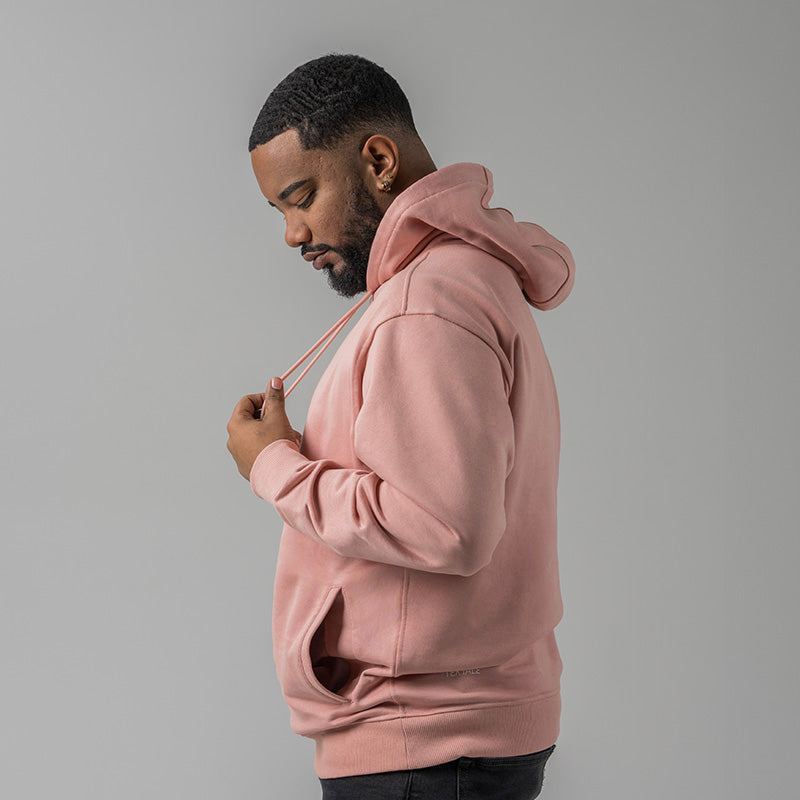 "Fresh Raindrops Distantly Flowing" Hooded Sweatshirt