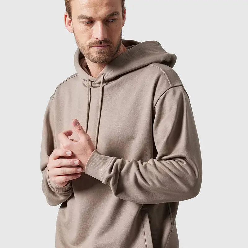 "Fresh Raindrops Distantly Flowing" Hooded Sweatshirt