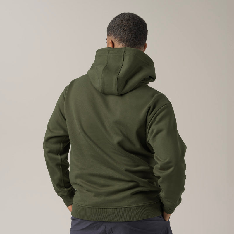 "Fresh Raindrops Distantly Flowing" Hooded Sweatshirt