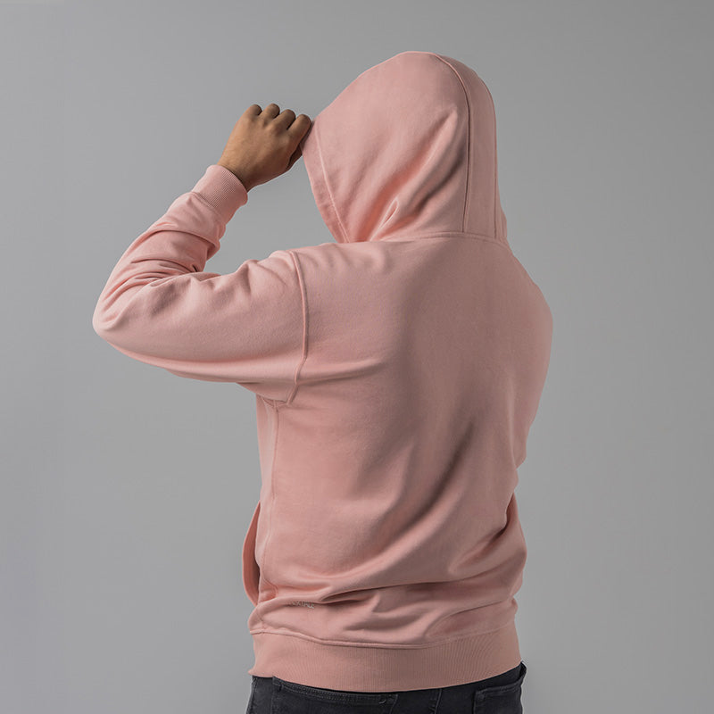 "Fresh Raindrops Distantly Flowing" Hooded Sweatshirt