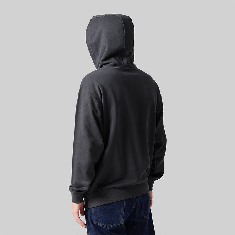 "Fresh Raindrops Distantly Flowing" Hooded Sweatshirt